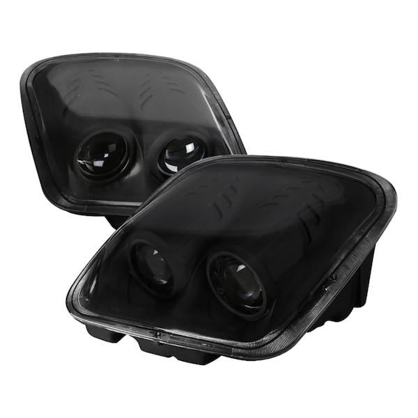 Spec-D Tuning 97-04 Chevrolet Corvette Projector Headlights-Black LHP-CVET97JM-RS - main